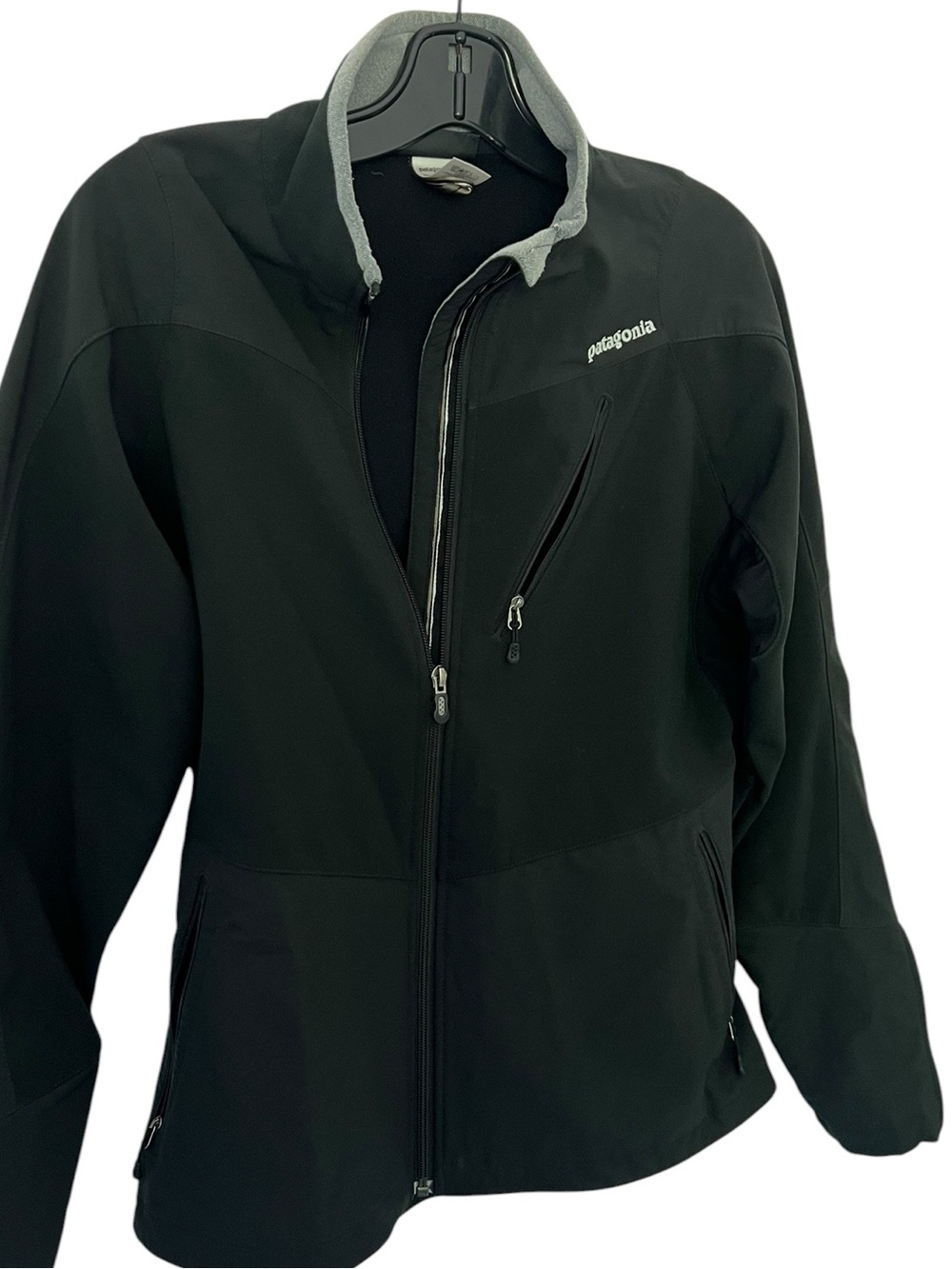 Patagonia Women’s Integral Soft Shell Jacket Black Fleece-Lined Size M